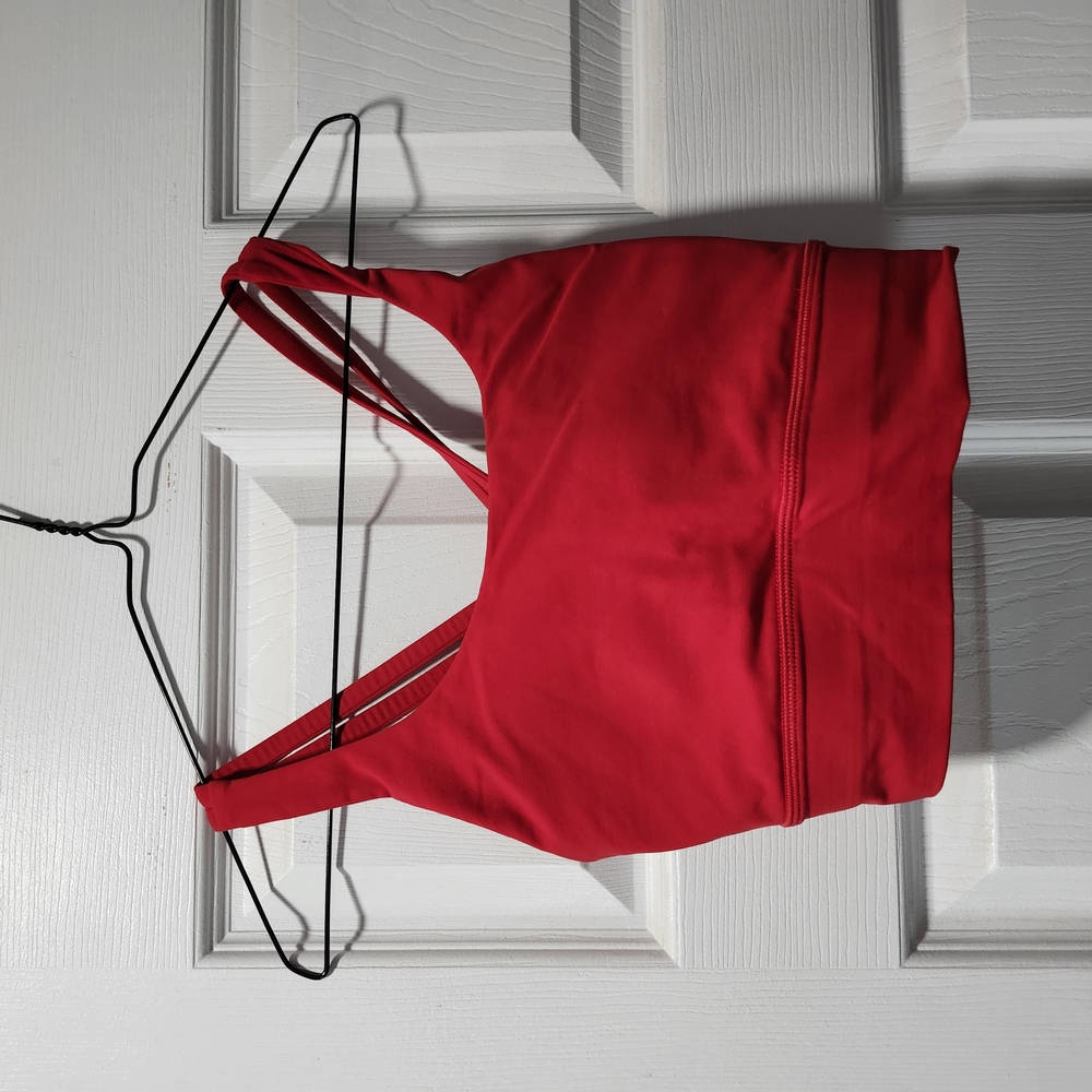 Red Women's Sports Bra